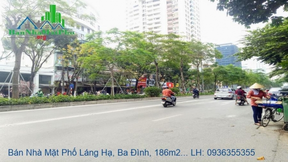 Chính Chủ Bán Nhà Mặt Phố Láng Hạ, Ba Đình, 188m2, 3 Tầng, MT:8,3m, Giá Rẻ